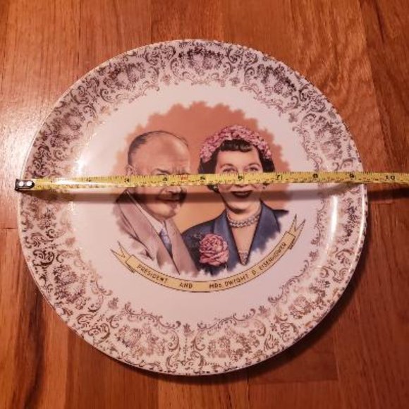 Vintage President and Mrs. Dwight D. Eisenhower Commemorative Plate - Picture 4 of 4